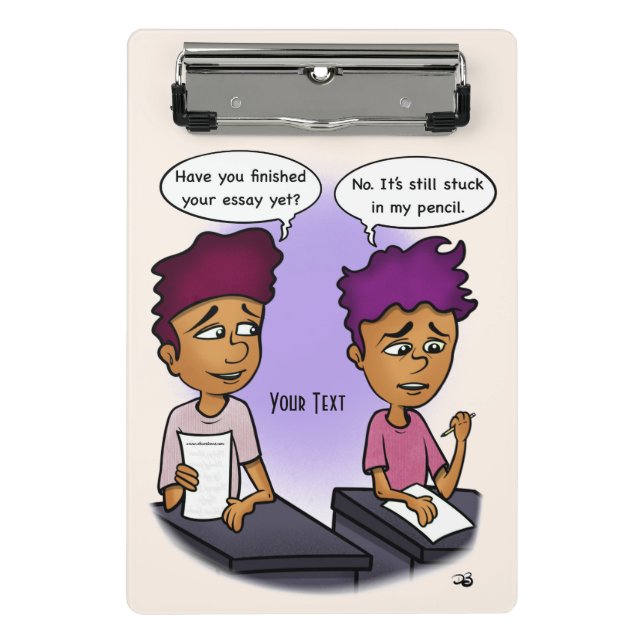 Stuck In Pencil Mini Clipboard (Front)