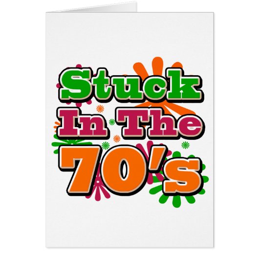 Stuck in the 70's cards (Front)