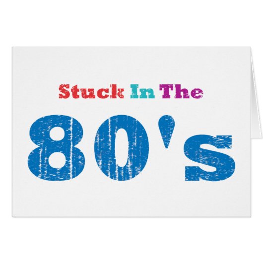 Stuck in the 80's cards (Front Horizontal)