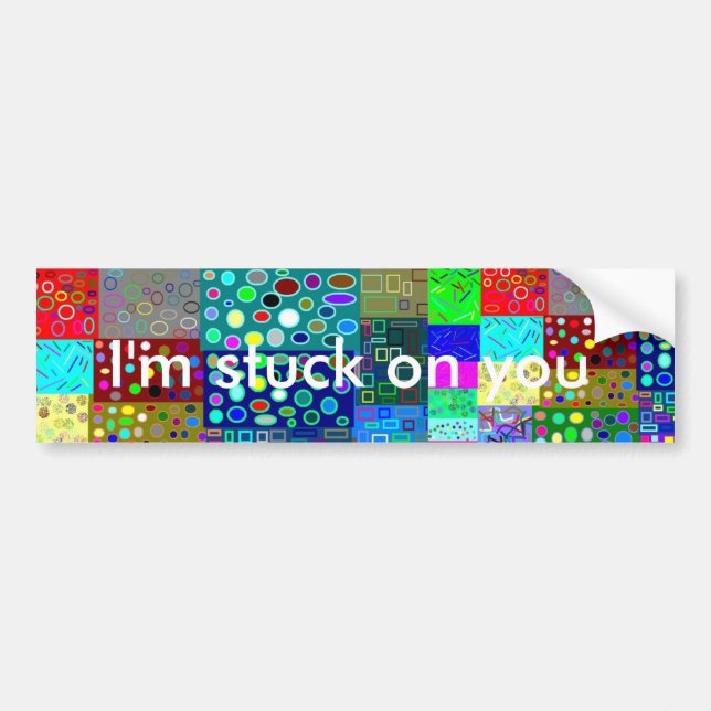 Stuck on You bumper sticker (Front)