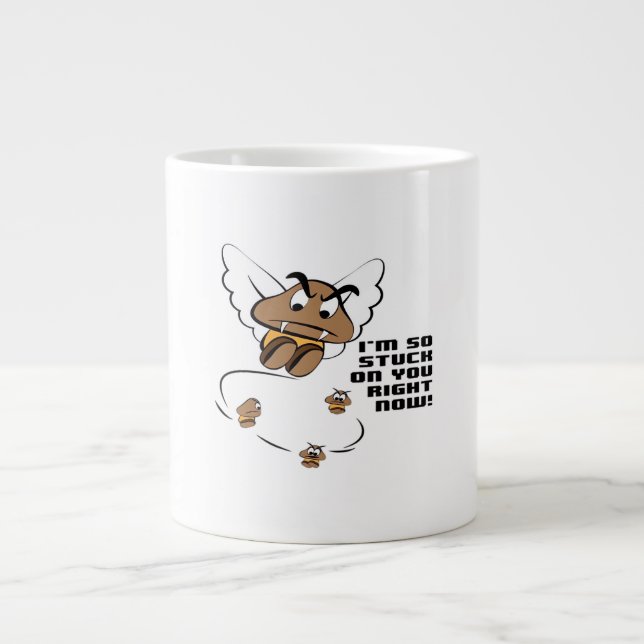 Stuck On You Clean Minimal Style  Giant Coffee Mug (Front)