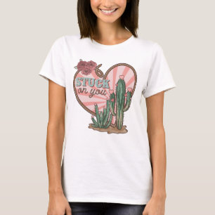 Stuck On You Funny Cactus T-Shirt