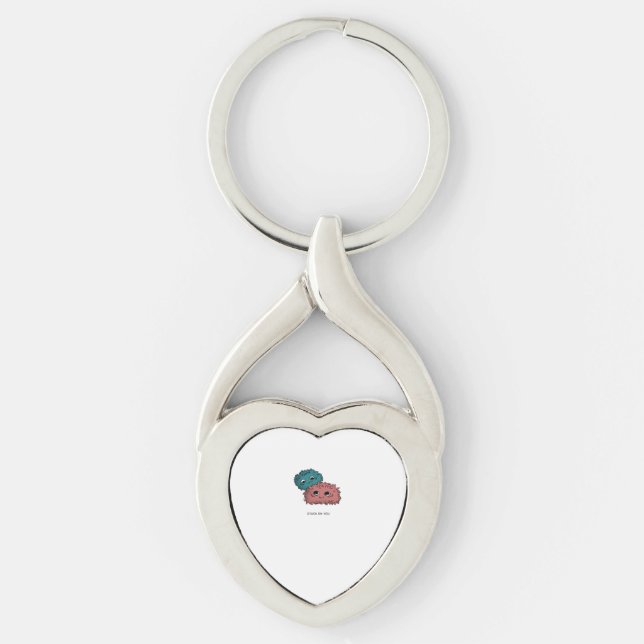 Stuck On You Minimal Heartfelt Design  Keychain (Front)