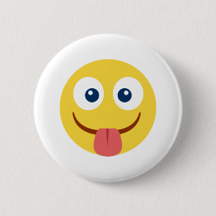 Stuck Out Tongue Emoji Button