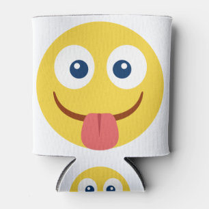 Stuck Out Tongue Emoji Can Cooler