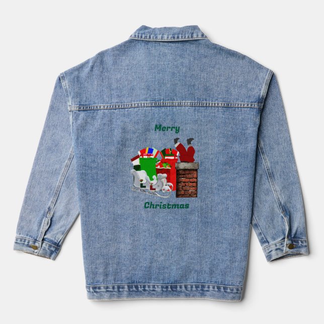 Stuck Santa Christmas Jacket (Back)