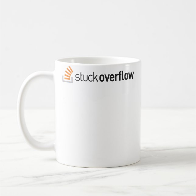 Stuckoverflow Accurate Logo Coffee Mug (Left)
