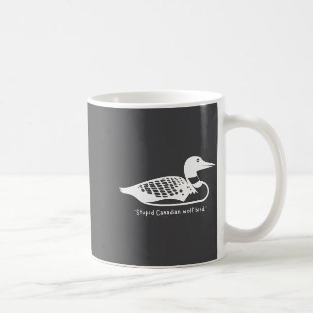 Stud Canadian Wolf Bird Funny Loon Humor  Coffee Mug (Right)