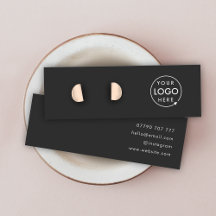 Stud Earring Display Card | Black Jewelery Display