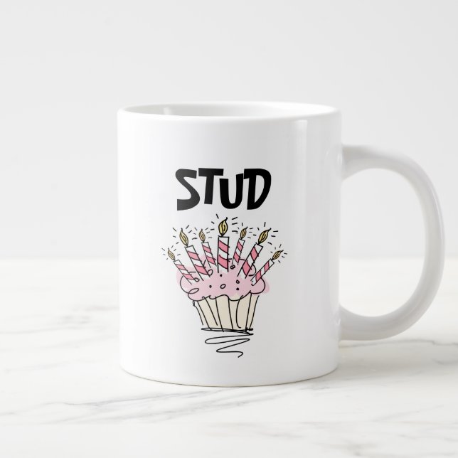 Stud Muffin Birthday Gift Giant Coffee Mug (Right)