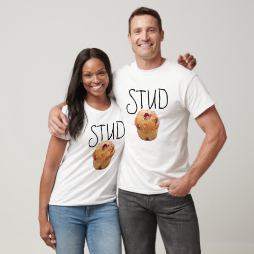stud muffin cupcake muffin funny t_shirt Design