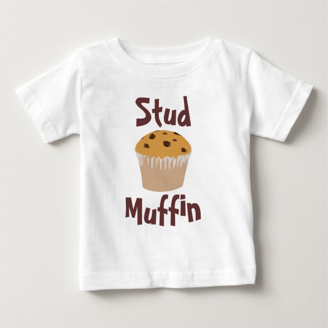 Stud Muffin Cute Baby T-Shirt (Front)