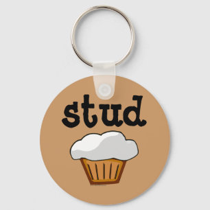 Stud Muffin, Cute Funny Baked Good Keychain