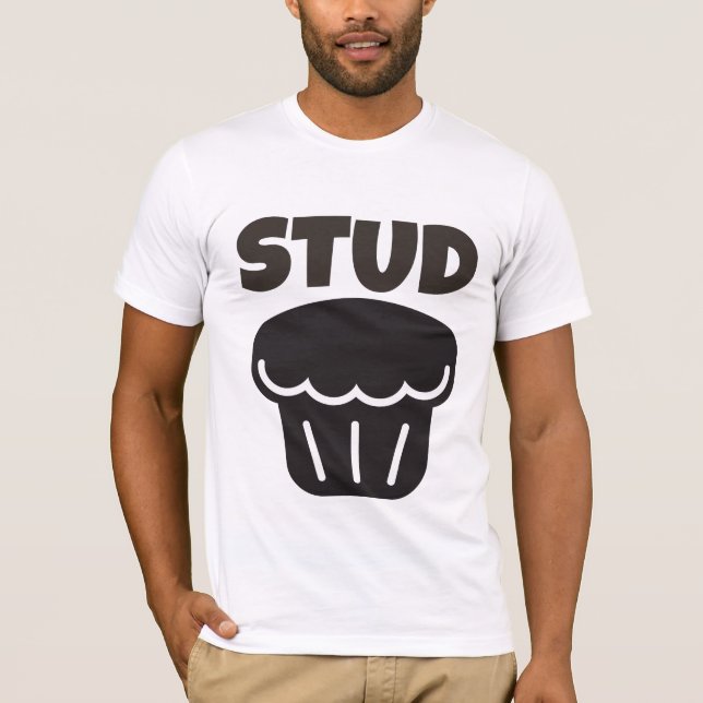 STUD MUFFIN FUNNY MENS T-SHIRTS (Front)