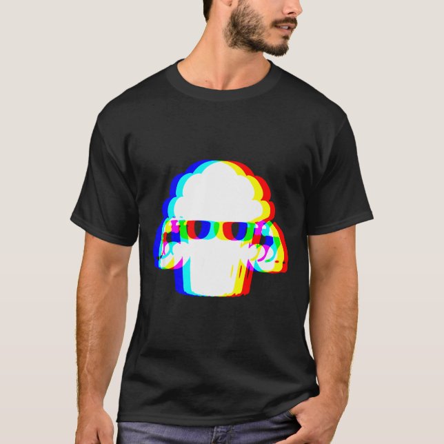 Stud Muffin Funny Muffin Varwave Edm Cyber Glitch  T-Shirt (Front)
