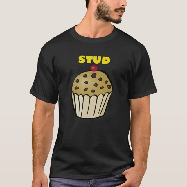 Stud Muffin Funny Workout Exercise Fitness Humor M T-Shirt (Front)