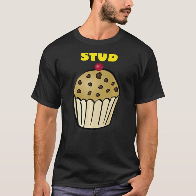 Stud Muffin Funny Workout Exercise Fitness Humor M T-Shirt (Front)