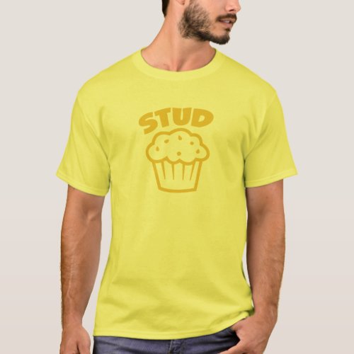 Stud Muffin in Yellow T_Shirt