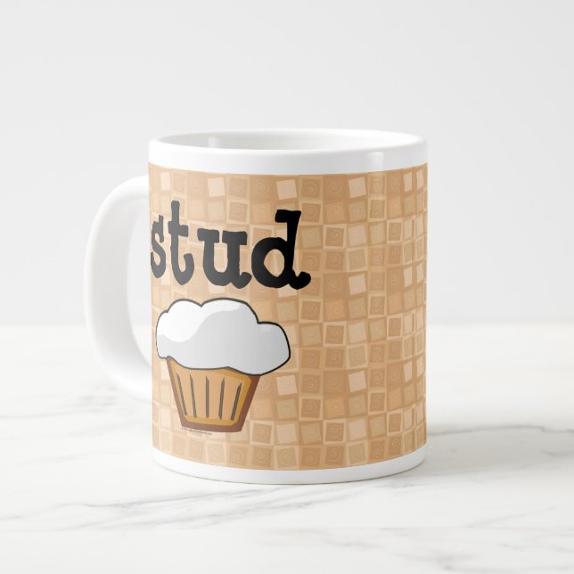 Stud Muffin Large Coffee Mug (Front Left)