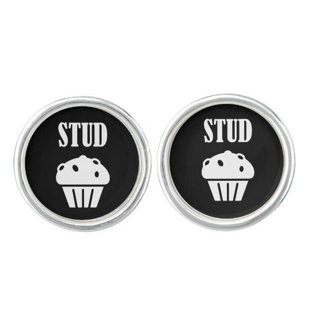 STUD Muffin Manly Cufflinks (Front)
