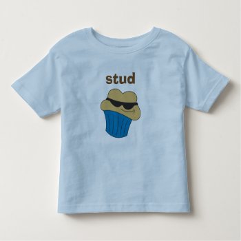 Stud Muffin Personalized Toddler T-shirt by goodmoments at Zazzle