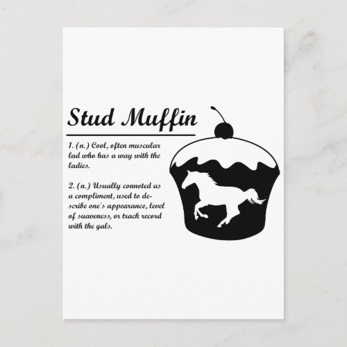 Stud Muffin Postcard