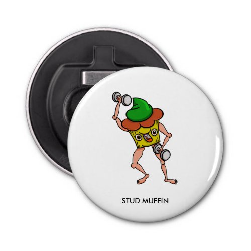 Stud Muffin Weight Lifting Bottle Opener