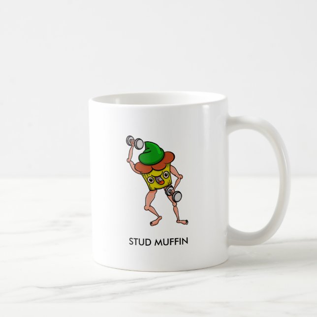 Stud Muffin Weight Lifting Coffee Mug (Right)