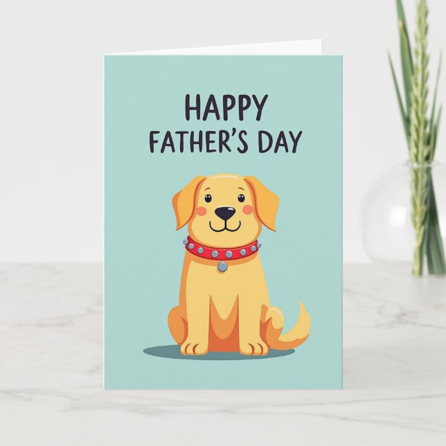 Studded Collar Fathers Day Art Card (Front)