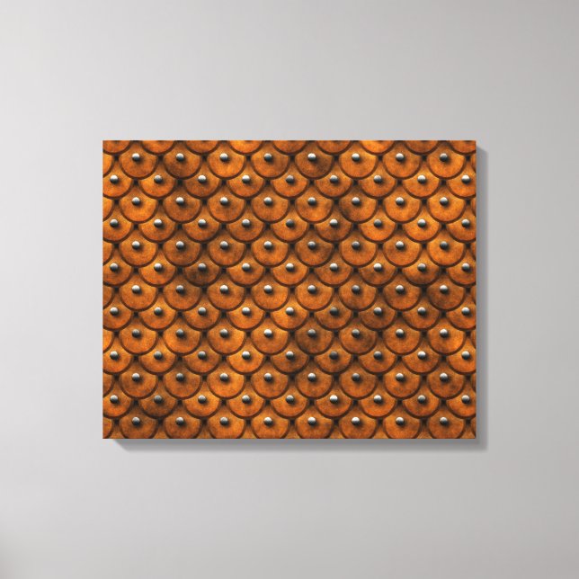 Studded Leather 1 Wrapped Canvas Print (Front)