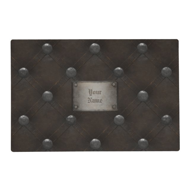 Studded Leather Armor With Plaque Placemat (Front)