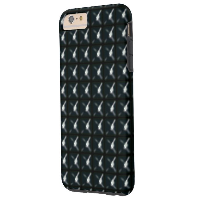STUDDED PHONE CASE BLACK (Back Left)