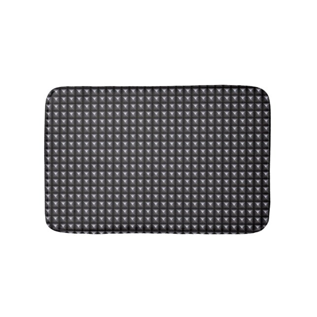 Studded Steel Texture Bathroom Mat (Front)