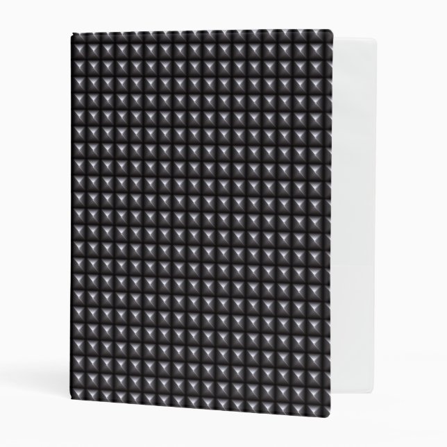 Studded Steel Texture Mini Binder (Front/Inside)