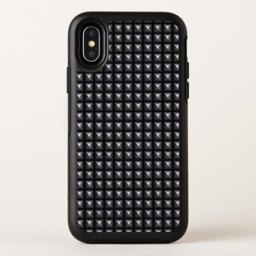 Studded Steel Texture OtterBox Symmetry iPhone X Case