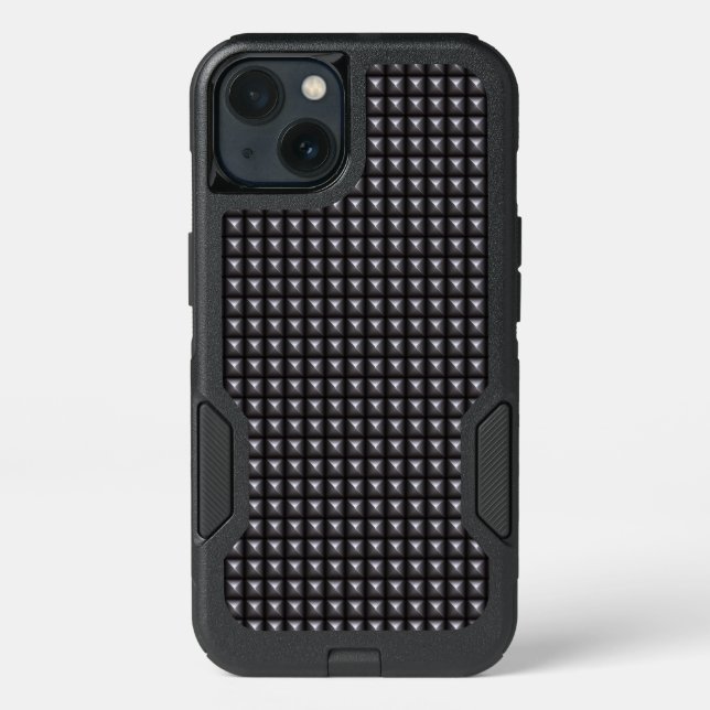 Studded Steel Texture Otterbox iPhone Case (Back)
