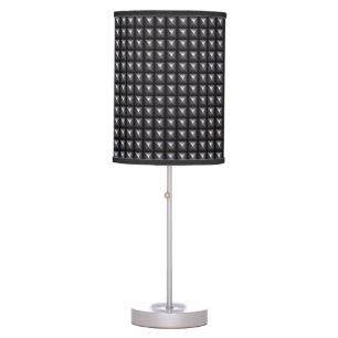 Studded Steel Texture Table Lamp