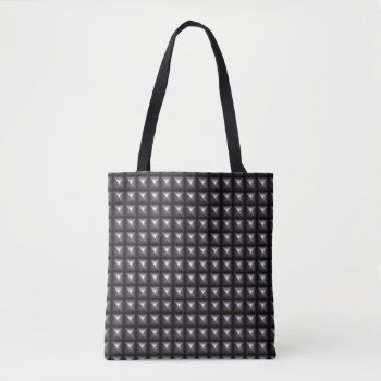 Studded Steel Texture Tote Bag by boutiquey at Zazzle