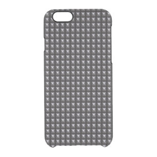 Studded Steel Texture Clear iPhone 6/6S Case