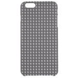 Studded Steel Texture Clear iPhone 6 Plus Case