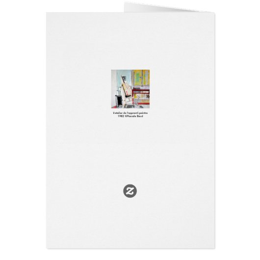 Student Art Studio Aix-en-Provence 1982 card (Back)