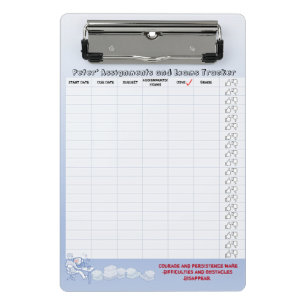Student Assignments & Exams Tracker Mini Clipboard