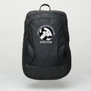 student athlete black white volleyball team colors port authority® backpack