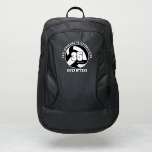 student athlete black white volleyball team colors port authority® backpack