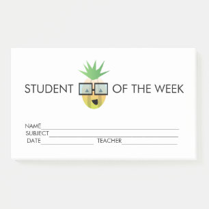Student Award Achievement Pineapple  Post-it Notes
