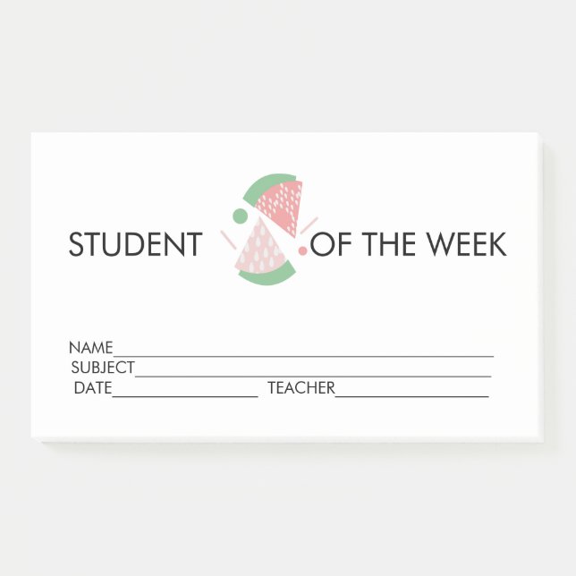Student Award Achievement Watermelon Notes (Front)