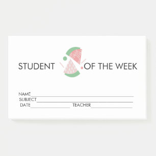 Student Award Achievement Watermelon Post-it Notes