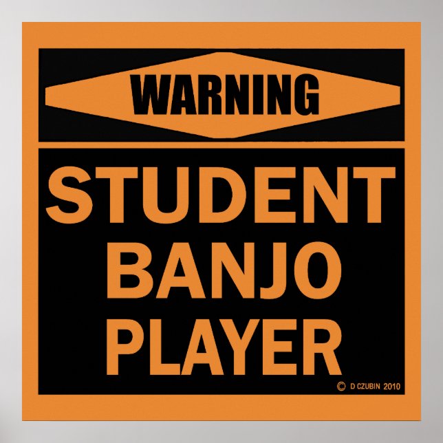 Student Banjo Player Poster (Front)