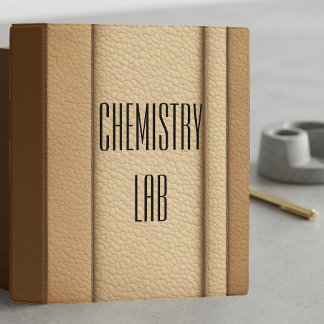 Student Chemistry Lab Study Minimalist Academics Mini Binder