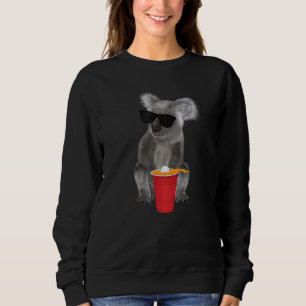 Student College Beer Pong Red Cup Party Pun Beer Sweatshirt